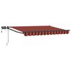 vidaXL Marchiză retractabilă manuală cu led-uri 3,5 x 2,5 m