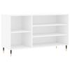 vidaXL Pantofar, alb extralucios, 102x36x60 cm, lemn compozit