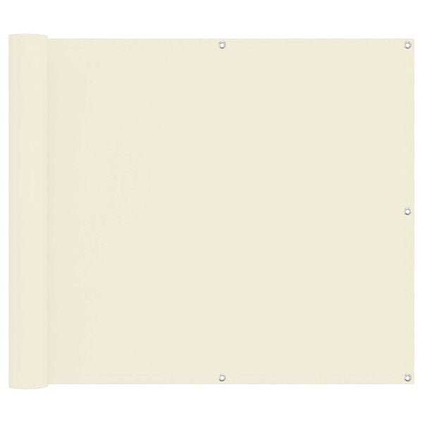 vidaXL Ecran de balcon Crem 100 x 200 cm Material Oxford