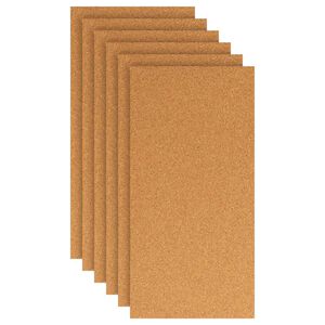 vidaXL Foaie de plută 6 pcs 100 x 50 x 1 cm Plută Maro