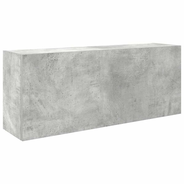 vidaXL Dulap perete baie, gri beton, 100x25x40 cm, lemn prelucrat