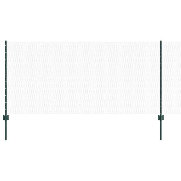 vidaXL Gard cu St&acirc;lp Verde 1 x 10 m Oțel și PVC