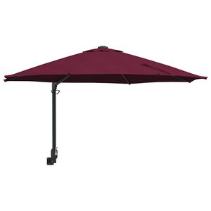 vidaXL Parasol de Grădină Roșu Bordeaux 248 x 248 x 148 cm
