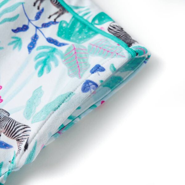 Rochie pentru copii, ecru și verde mentă închis, 92