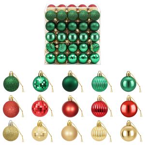 vidaXL Set de globuri de Crăciun 100 buc. Roșu, auriu și verde 4 cm