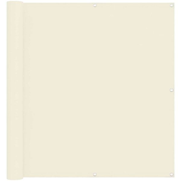 vidaXL Ecran de balcon Crem 110 x 300 cm Material Oxford