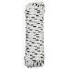 vidaXL Sfoară de Barcă 10 mm 12 m Alb și negru Poliester