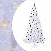 vidaXL Brad de Crăciun artificial cu 300 LED Alb 240 cm PVC și Oțel