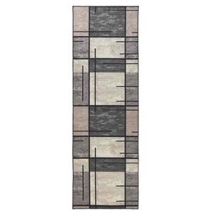 vidaXL Covor Runner LESAKA Maro 50 x 100 cm Catifea diamant