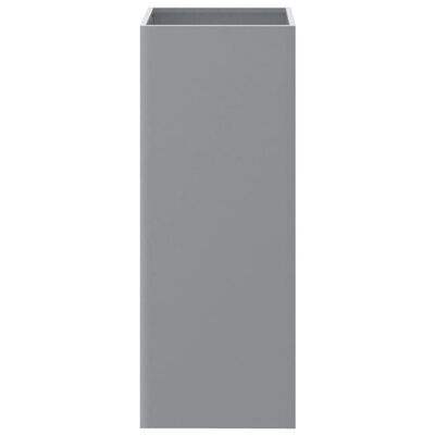 vidaXL Jardinieră, argintiu, 32x29x75 cm, oțel galvanizat
