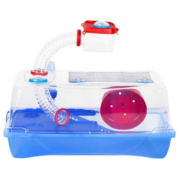 vidaXL Cușcă pentru hamsteri, albastru, 57x33x26 cm, polipropilenă