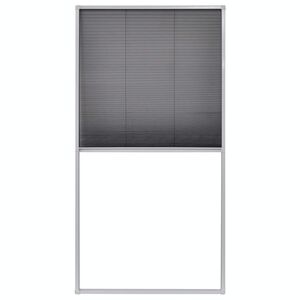 vidaXL Fereastră cu ecran de insecte plisat, 80 x 160 cm
