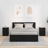vidaXL Mese de noptieră 2 pcs Negru 30,5 x 30 x 43 cm Lemn compozit