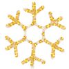 vidaXL Figurină Crăciun, fulg de zăpadă, 72 LED-uri alb cald, 38x37 cm