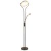 vidaXL Lampă de podea, argintiu, 180 cm, 18 W, reglabilă