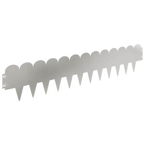 vidaXL Margine pentru gazon 20 pcs 103 x 20 cm Oțel Argintiu
