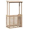 vidaXL Masă bar de exterior cu acoperiș, 112,5x57x195,5 cm, lemn masiv