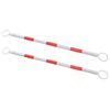 vidaXL Baliză rutieră retractabilă, 2 buc., 116-197 cm, plastic