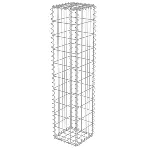 vidaXL Perete gabion cu capace, 20x20x100 cm, oțel galvanizat