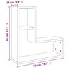 vidaXL Rafturi de perete, 2 buc., gri sonoma, 50x15x50 cm, lemn