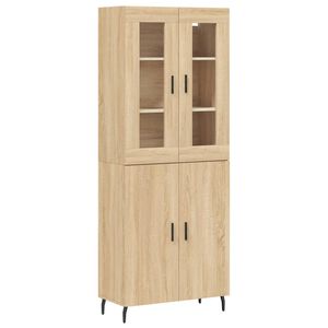 vidaXL Dulap &icirc;nalt, stejar sonoma, 69,5x34x180 cm, lemn compozit