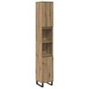 vidaXL Dulap de baie, stejar artizanal, 30x30x190 cm, lemn prelucrat