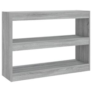 vidaXL Bibliotecă/Separator cameră, gri sonoma, 100x30x72 cm
