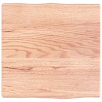 vidaXL Blat masă, 40x40x(2-4) cm, maro, lemn tratat contur organic