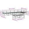 vidaXL Set de canapele de exterior 8 pcs natural Lemn Solid de Acacia