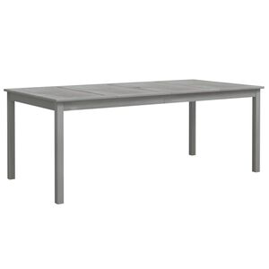 vidaXL Masă de grădină, gri, 200x100x75 cm, lemn masiv de acacia