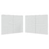 vidaXL Perete lateral cort petrecere, 2 buc., alb, PE, cu fermoar