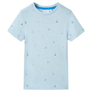 vidaXL Tricou pentru copii, albastru deschis, 104