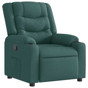 vidaXL Fotoliu rabatabil, verde &icirc;nchis, material textil