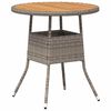 vidaXL Masă de cină Gri si Acacia 70 x 70 x 73 cm Lemn Solid de Acacia