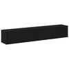 vidaXL Set comodă TV Pe perete 2 pcs Stejar Negru Lemn compozit