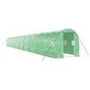 vidaXL Seră cu cadru din oțel, verde, 40 m&sup2;, 20x2x2 m