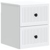vidaXL Dulap de noapte suspendat Alb 33 x 34,5 x 40 cm Lemn prelucrat