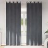 vidaXL Perdele opace 2 pcs Gri deschis 140 x 260 cm Catifea