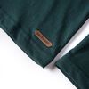 Tricou de copii cu m&acirc;neci lungi verde &icirc;nchis 128