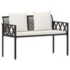 vidaXL Bănci pentru exterior 2 -Seater 116 x 56 x 75 cm poliratan
