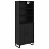 vidaXL Bufet 2 buc. Stejar Negru 69,5 x 34 x 180 cm