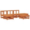 vidaXL Set de lounge pentru grădină 6 pcs Maro Ceară Lemn masiv de pin