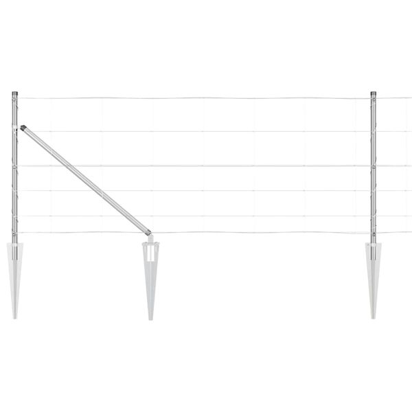 vidaXL St&acirc;lp de gard. Galvanizat 50 x 0,8 m Oțel