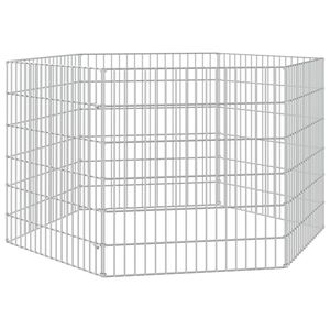 vidaXL Adăpost pentru animale cu 6 panouri, 54x60 cm, fier galvanizat
