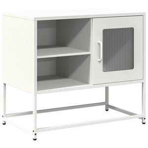 vidaXL Dulap TV, alb, 68x39x60,5 cm, oțel