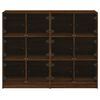 vidaXL Bibliotecă cu uși, stejar maro, 136x37x109 cm, lemn compozit