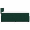 vidaXL Pat box spring cu saltea, verde &icirc;nchis, 90x200 cm, catifea