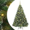 vidaXL Brad de Crăciun artificial cu 300 LED Verde 180 cm PE și PVC