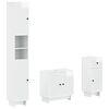 vidaXL Set de cabinet pentru baie cu 3 piese EDE Alb foarte lucios