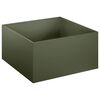 vidaXL Vază pentru Grădină Verde măsliniu 60 x 60 x 30 cm